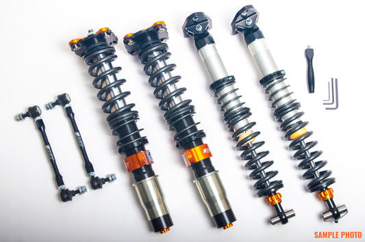 1WAY Adjustable Coilovers In Rebound  Monotube  Incl. Fr And Rr Top Mounts