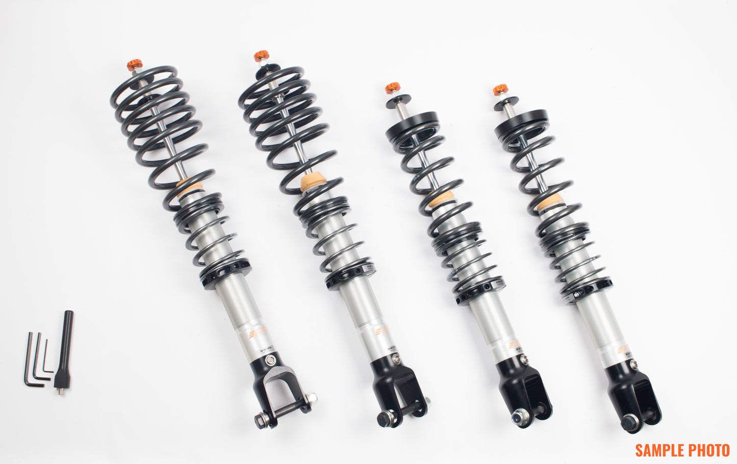 1WAY Adjustable Coilovers In Rebound And Rideheight  Rear: Divorced Setup.