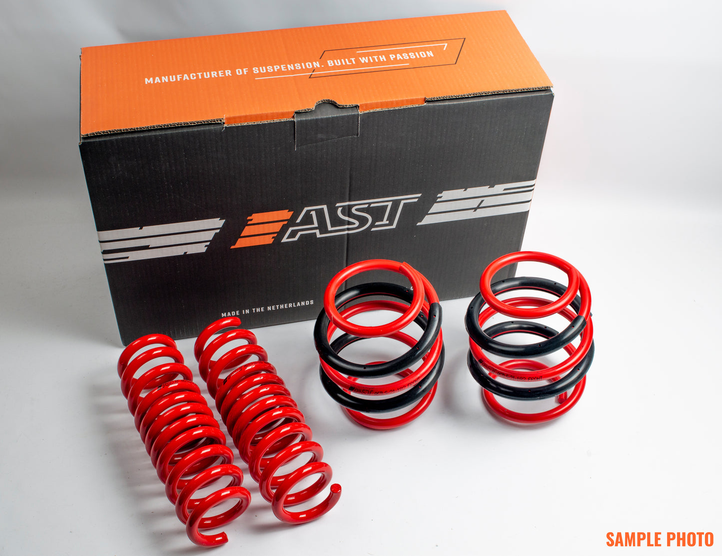 Set Of AST Lowering Springs  Cold-coiled On The Best Wafios Coiling Machines.