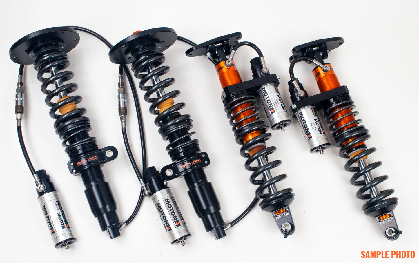 3-WAY Adj Coilovers In Rebound  Low- And High Speed Compression  Incl Canisters.