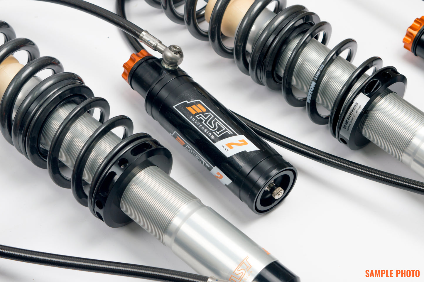 2-WAY Adjustable Coilovers In Rebound And Compression  Incl Canisters.